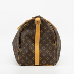 Louis Vuitton Monogram Keepall Bandouliere 50 Canvas Travel Bag