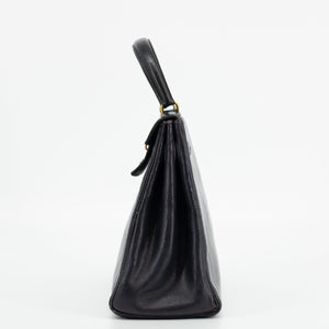 Hermes Vintage 1949 Kelly 32 Midnight Blue Leather #1701