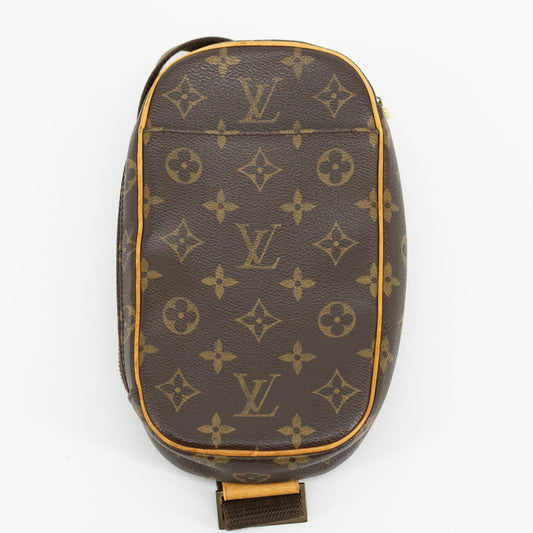 Louis Vuitton Monogram Brown Canvas Pochette Gange #1704