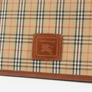 Burberry Compact Wallet in Tan Novacheck Canvas #1756