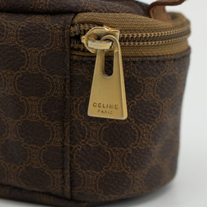 Celine Mini Vanity Case in Brown Macadam Canvas #1766