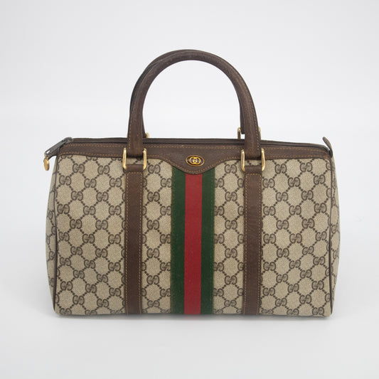 Gucci GG Canvas Supreme Web Boston Bag #1798