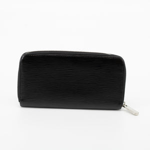Louis Vuitton Black Epi Zippy Organizer Wallet #1860