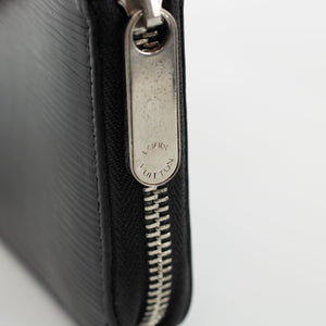 Louis Vuitton Black Epi Zippy Organizer Wallet #1860