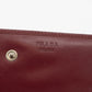 Prada Maroon Bordeaux Leather Long Wallet #1871