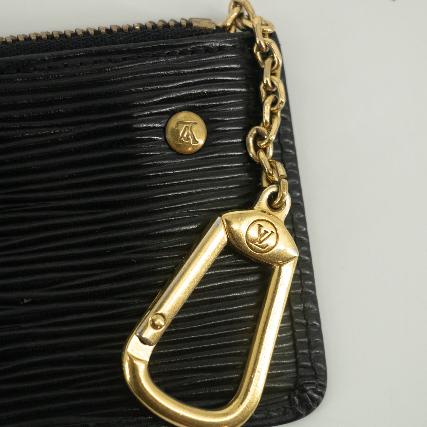 Louis Vuitton Black Epi Key Cles #1963