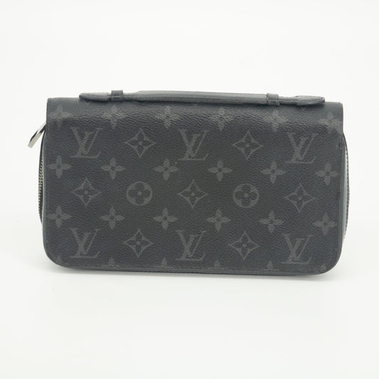 Louis Vuitton Monogram Eclipse Zippy XL Round Zipper Long Wallet #1998