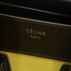 Celine Nubuck Smooth Calfskin Nano Tri-Color Luggage Bag  #2016