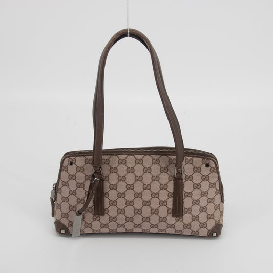 Gucci GG Canvas Amber Brown Shoulder Bag  #2021