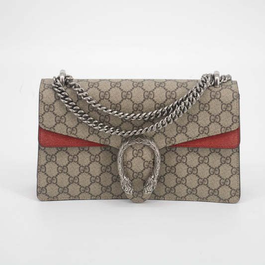 Gucci GG Canvas Coated Red Small Dionysus  #2023