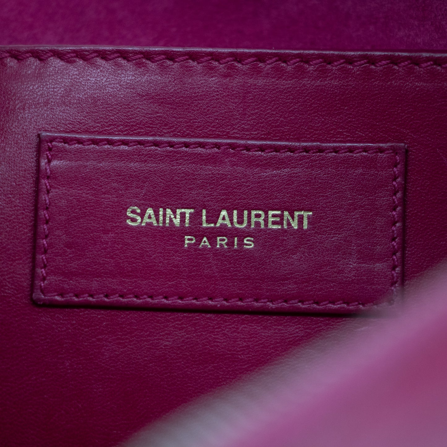 Saint Laurent Pink Leather Baby Duffle w/ Strap  #2028