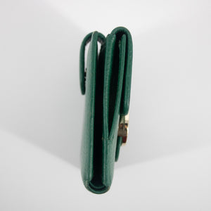 Gucci Green Interlocking G Compact Wallet   #2034