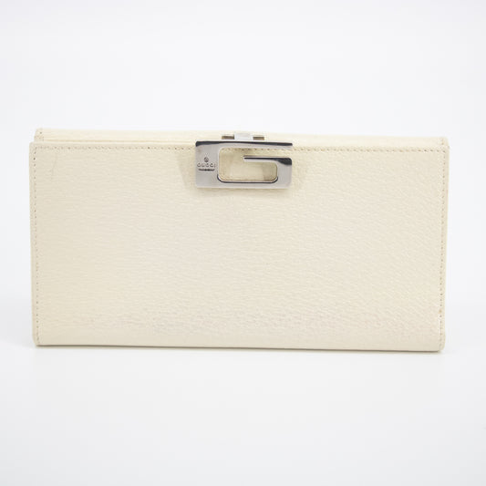 Gucci Ivory Leather Long Wallet #2040