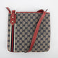 Gucci GG Canvas Jolicoeur Striped Messenger Bag #2078