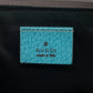 Gucci GG Canvas Boat Pochette w/ Teal Trim  #2086