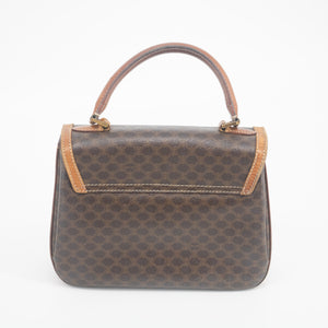 Celine Vintage Macadam PVC Leather Turnlock Handbag #2121