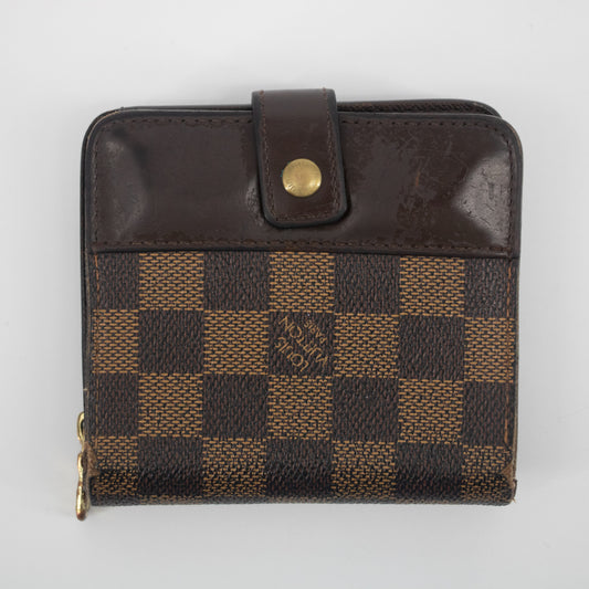 Louis Vuitton Damier Ebene Compact Wallet #2143