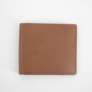 Burberry Brown Leather Bifold Wallet  #2173