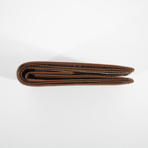 Burberry Brown Leather Bifold Wallet  #2173