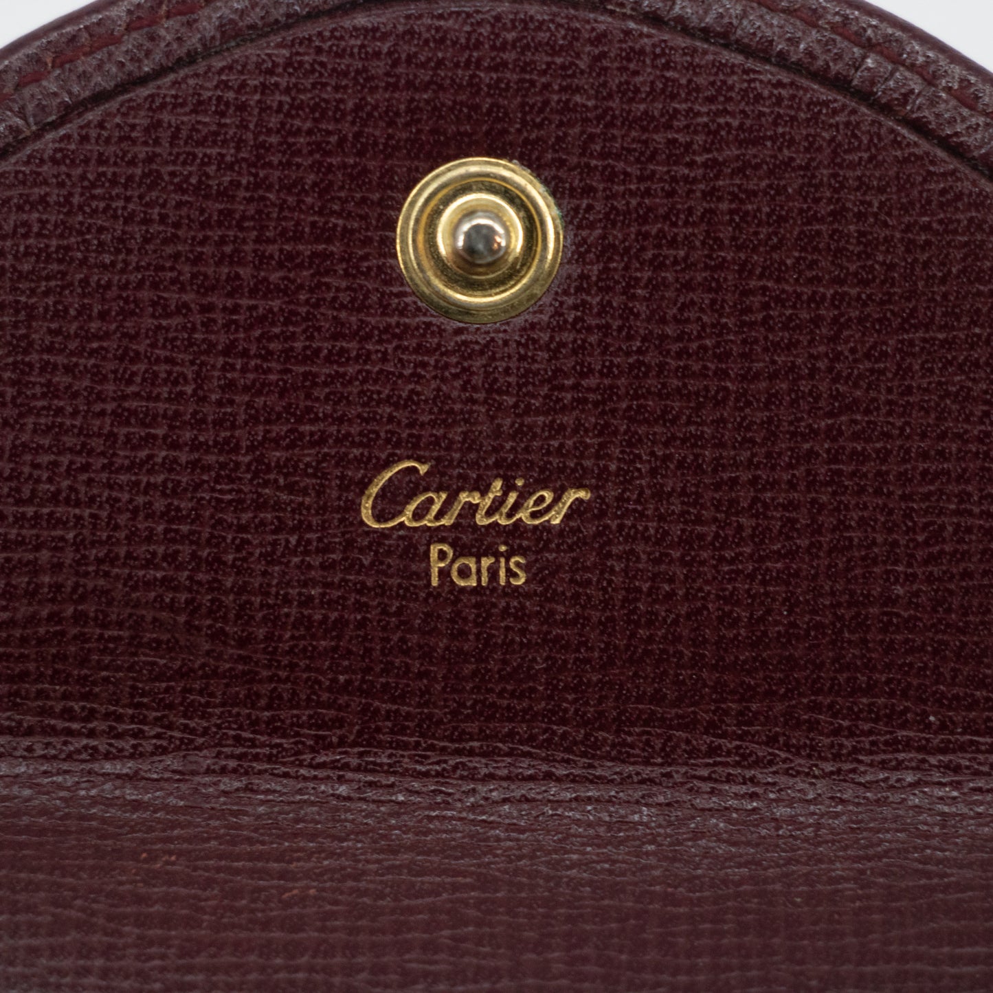 Cartier Red Leather Coin Pouch #2190