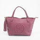 Gucci GG Leather Soho Tote Bag Purple  #2226