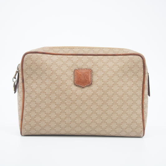 Celine Macadam Light Brown Pouch #2228