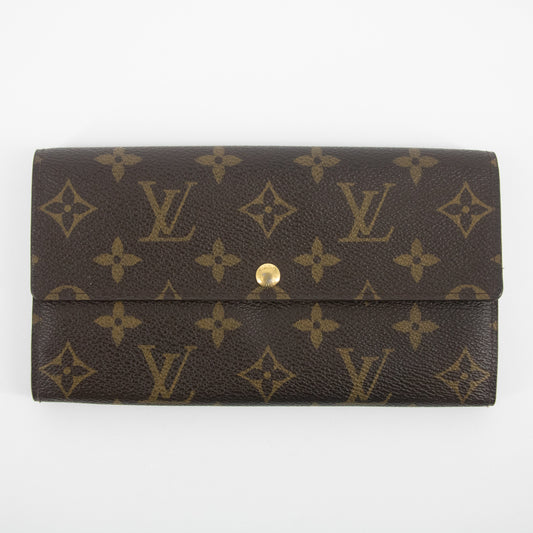 Louis Vuitton Monogram Fleuri Portefeuille Sarah Wallet #2242