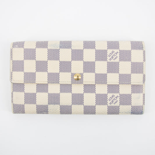 Louis Vuitton Damier Azur Sarah Wallet  #2246