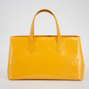 Louis Vuitton Yellow Vernis Wilshire PM  #2250