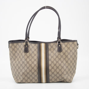 Gucci GG Supreme Canvas Coated Web Tote Bag  #2256
