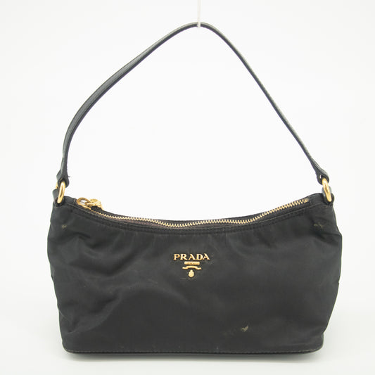 Prada Black Nylon Tessuto Pochette Bag #2308