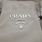 Prada Nappa One Shoulder Tucked Leather Shoulder Bag Grey/Beige #2319