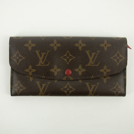 Louis Vuiton Monogram Canvas Emilie Wallet - #2381