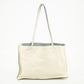 Prada Ivory Leather Mirror Tote Bag #2452