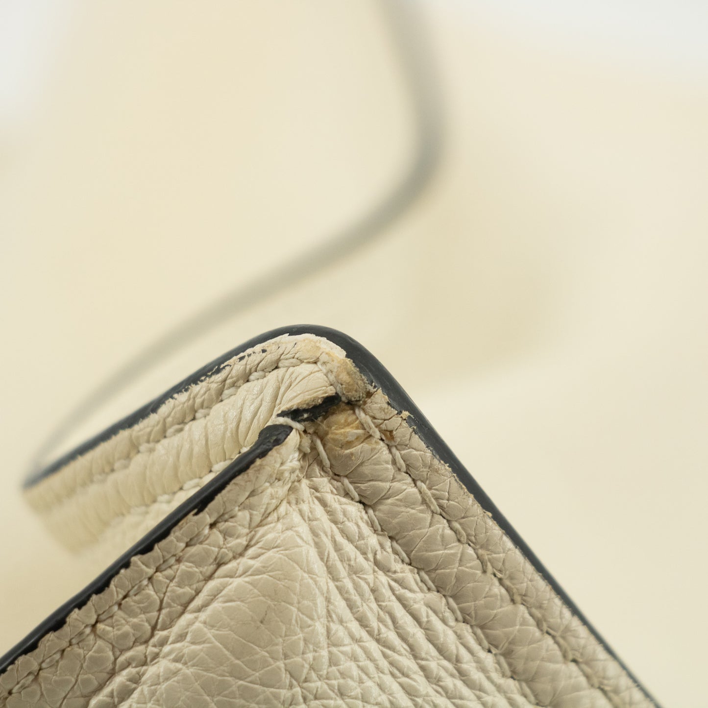 Prada Ivory Leather Mirror Tote Bag #2452