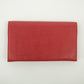 Christian Dior Red Leather Long Wallet #2465