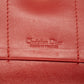 Christian Dior Red Leather Long Wallet #2465