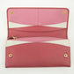 Prada Pink Saffiano Leather Long Wallet #2466