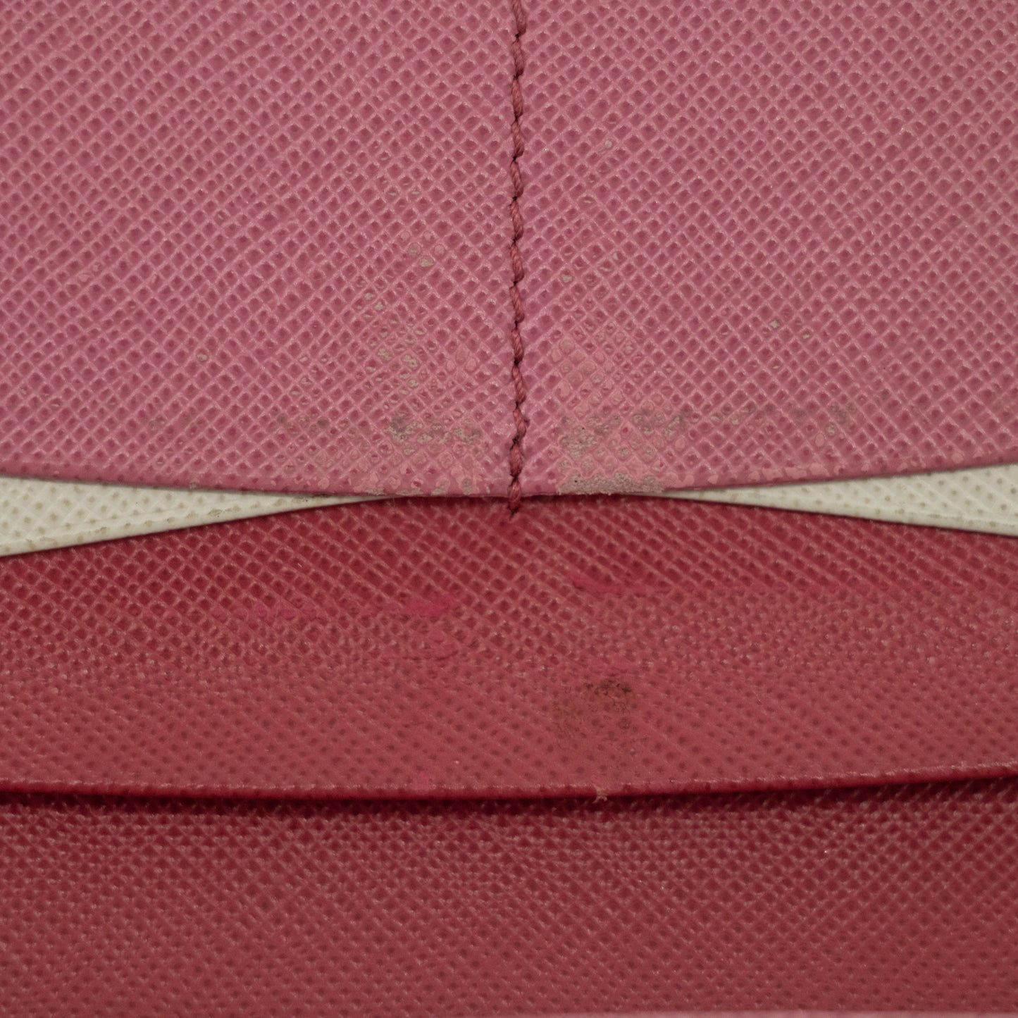 Prada Pink Saffiano Leather Long Wallet #2466