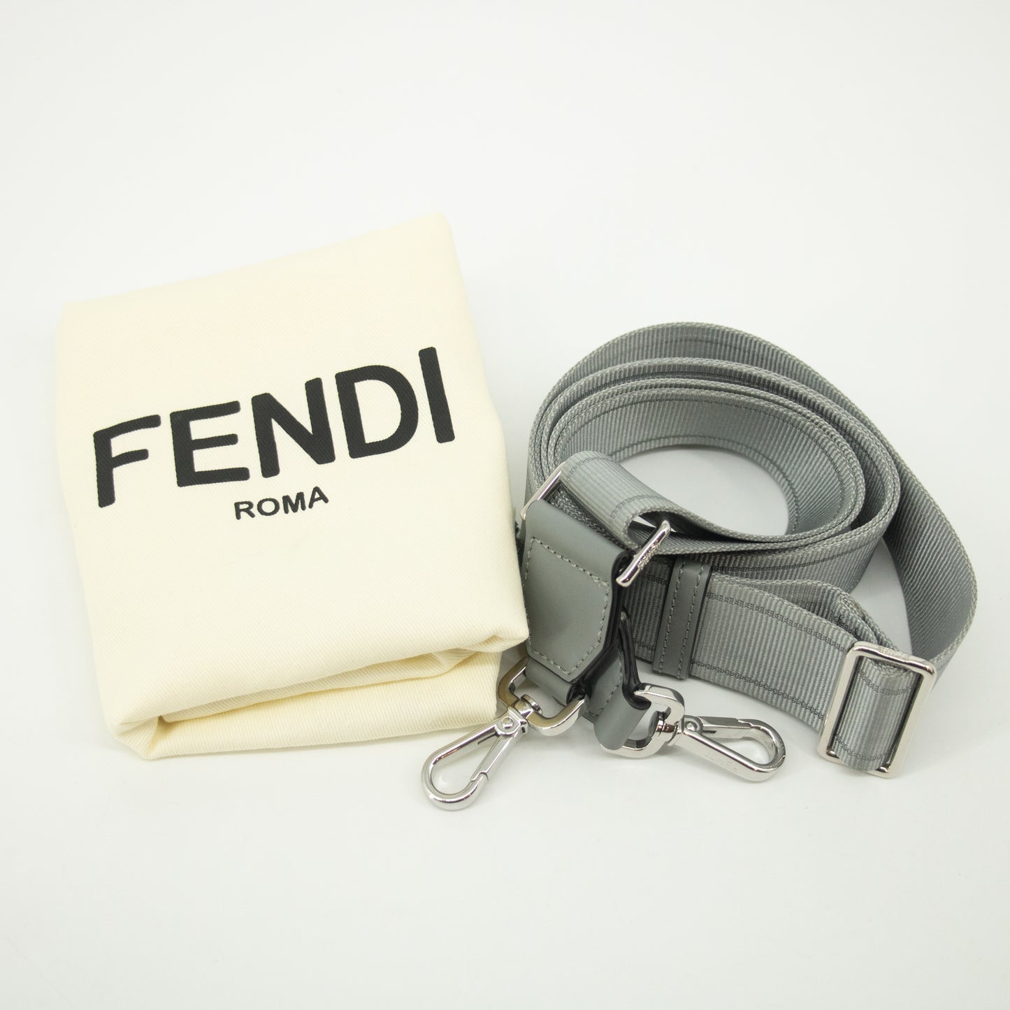 Fendi Chain Logo Embossed Camera Crossbody Bag #2468