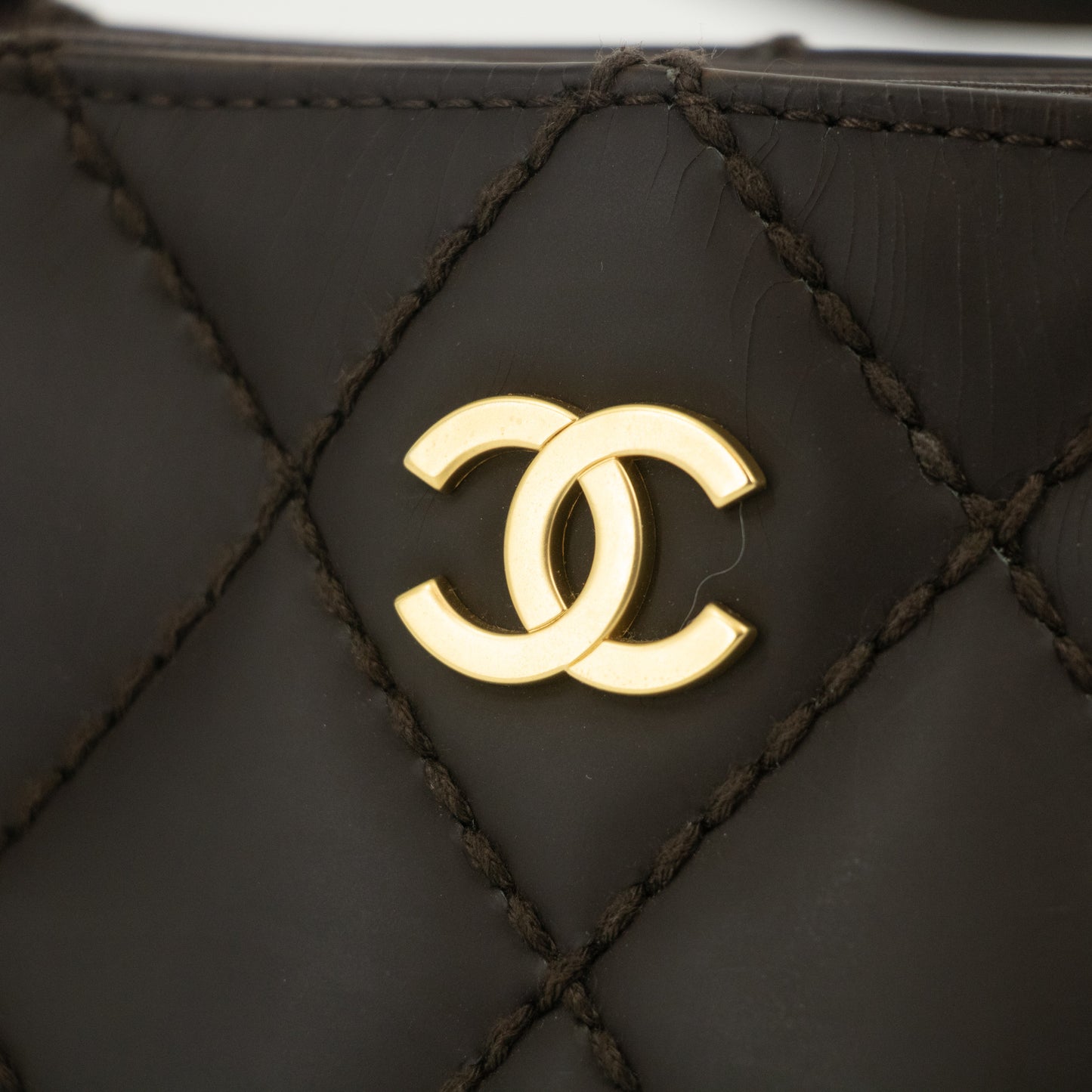 Chanel Quilted Lamb Skin Wild Stitch Tote Bag 8th Series #2526