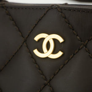 Chanel Quilted Lamb Skin Wild Stitch Tote Bag 8th Series #2526