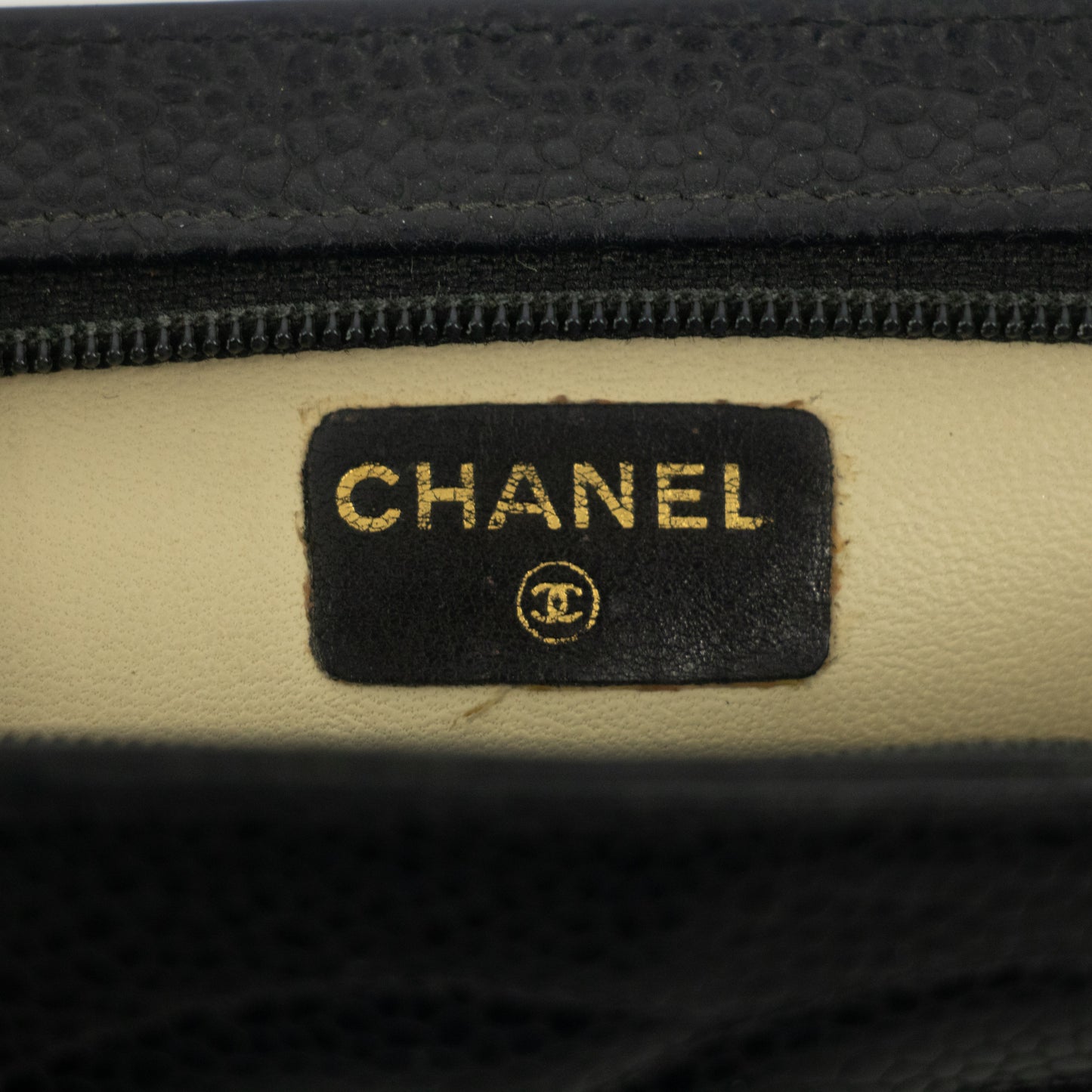 Chanel Coco Caviar Skin Black Mockup Pouch #2527