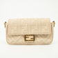 Fendi Zucca Embossed Canvas Vitello FF Crossbody Bag Grey #2551