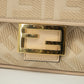 Fendi Zucca Embossed Canvas Vitello FF Crossbody Bag Grey #2551