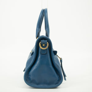 Miu Miu Blue Leather 2 Way Shoulder Bag  #2553