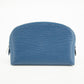 Louis Vuitton Blue Epi Leather Cosmetic Pouch  #2571