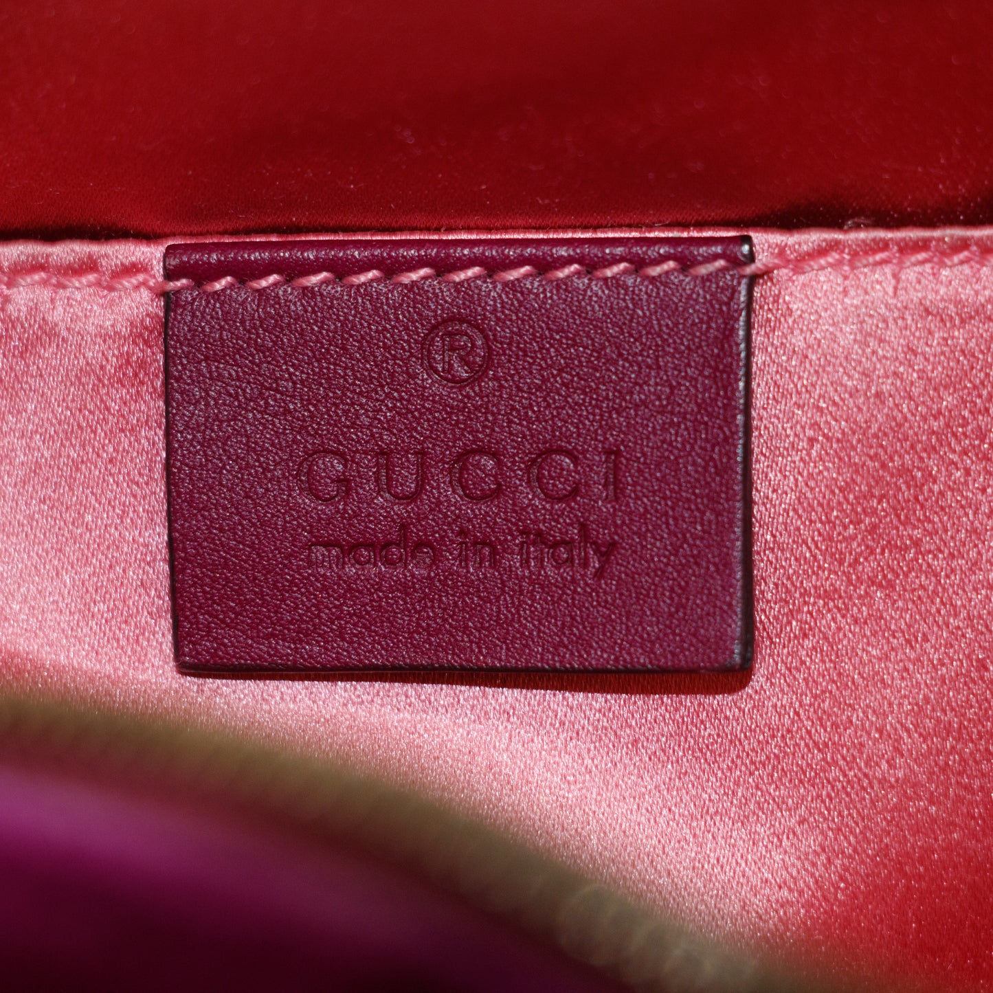 Gucci Purple GG Marmont Velvet Crossbody Bag #2583