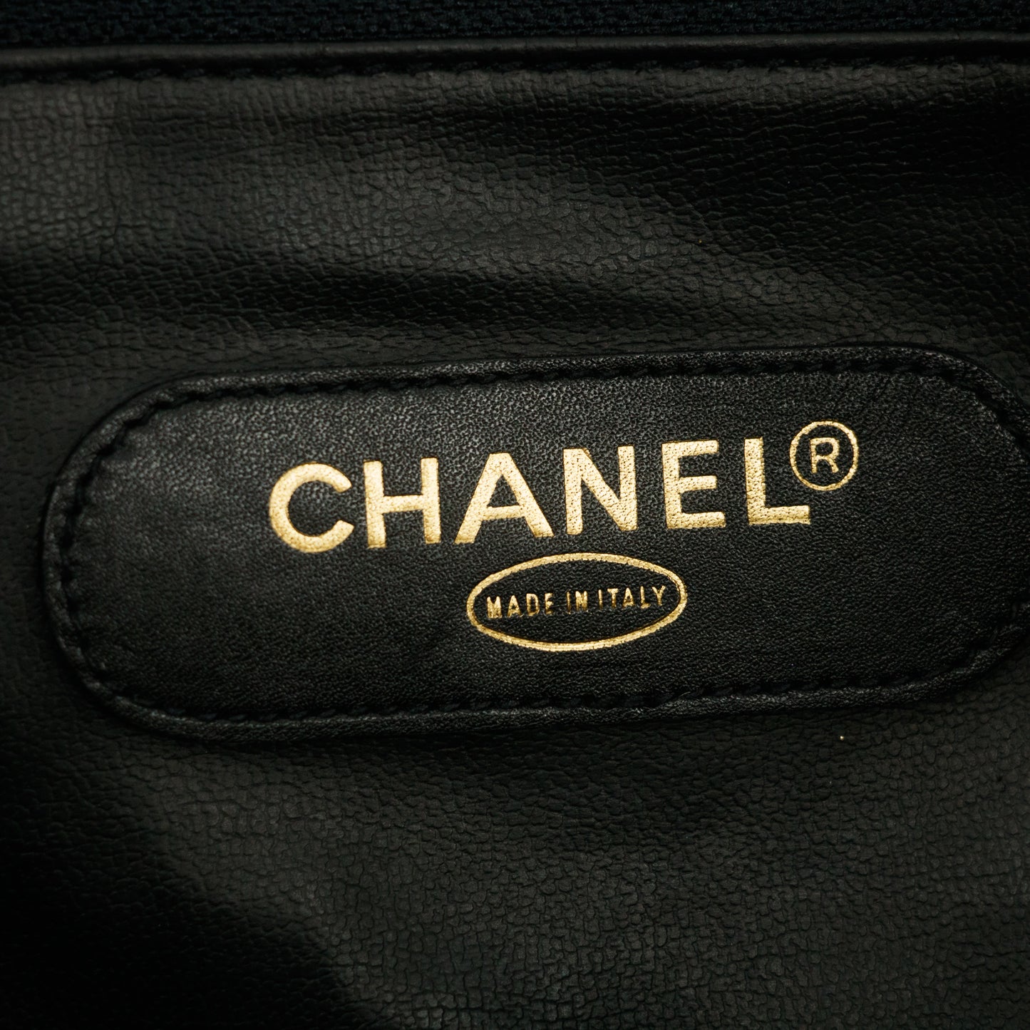 Chanel Calfskin Stitched CC Bicolor 2way Boston Bag Black #2618