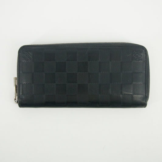 Louis Vuitton Black Damier Infini Vertical Zippy Wallet  #2630